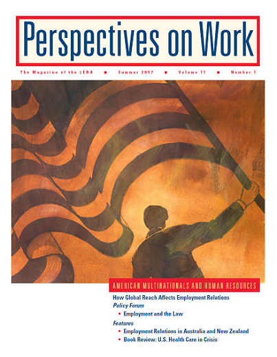 					View Vol. 11 No. 1: 2007: Perspectives On Work
				