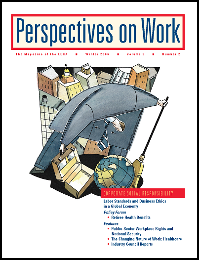 					View Vol. 9 No. 2: 2006: Perspectives On Work
				