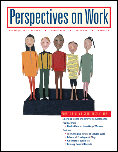 					View Vol. 10 No. 2: 2007: Perspectives On Work
				