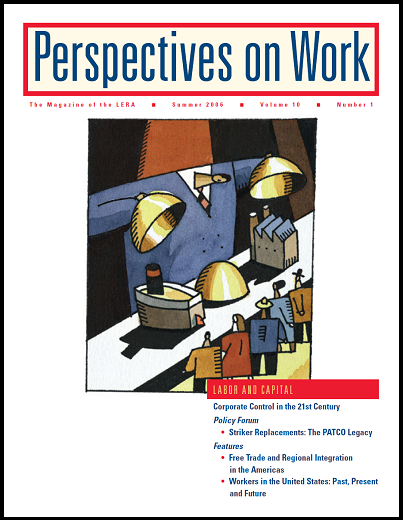					View Vol. 10 No. 1: 2006: Perspectives On Work
				