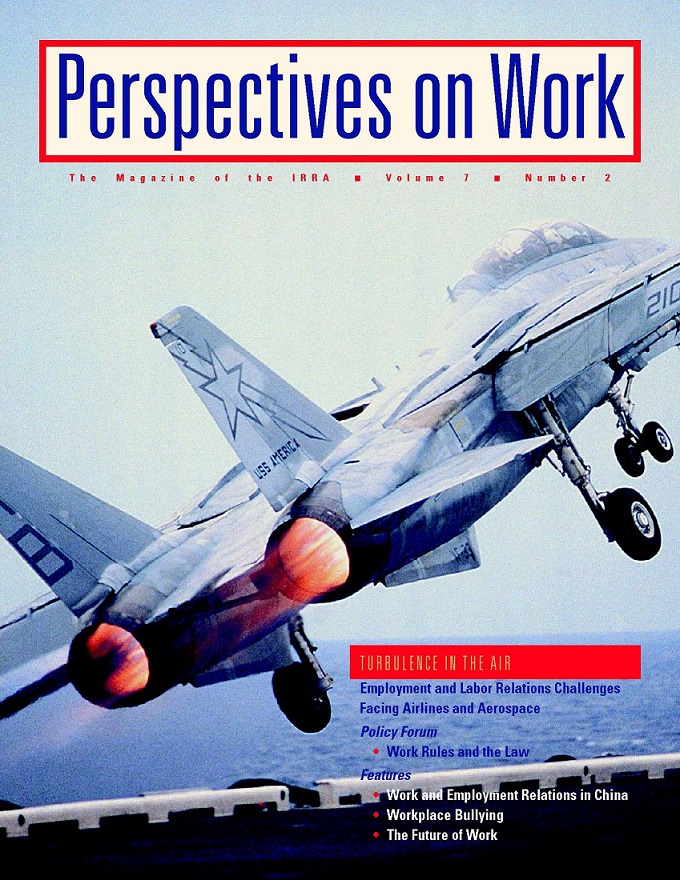 					View Vol. 7 No. 2: 2004: Perspectives on Work
				