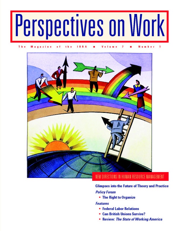 					View Vol. 7 No. 1: 2003: Perspectives on Work
				