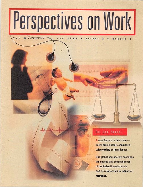 					View Vol. 2 No. 2: 1998: Perspectives on Work
				