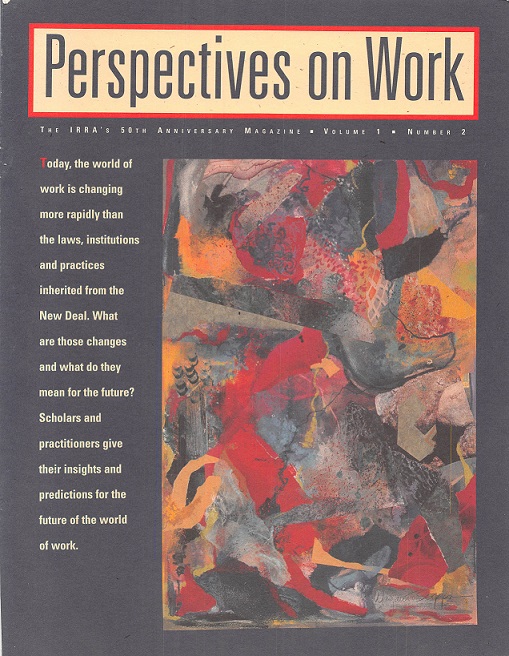 					View Vol. 1 No. 2: 1997: Perspectives on Work
				
